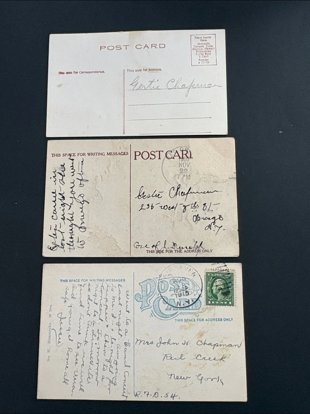 Naughty postcards vintage 1907-1915